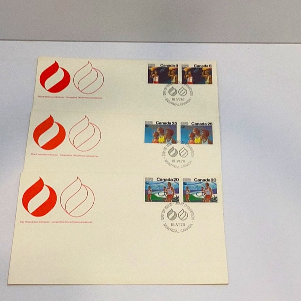 🌺 Vintage Canadian Olympic Stamps Collection 1976 - Picture 3 of 9